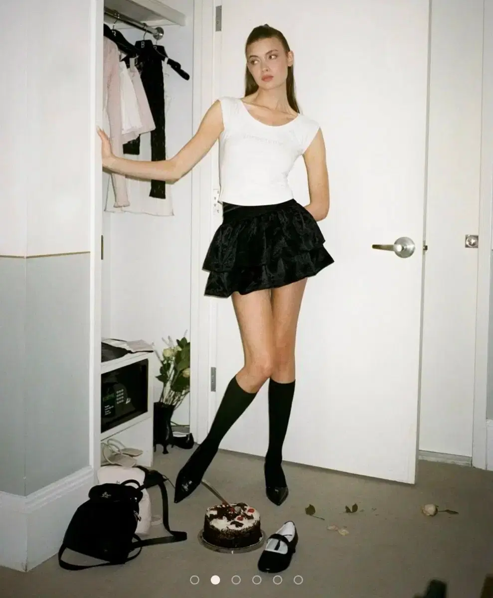 THREETIMES Athletic flared skirt スカート THREETIMES Athletic flared skirt スカート threetimes(スリー